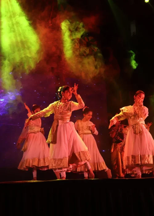Children Performing Traditional Indian Dance Stage Show
